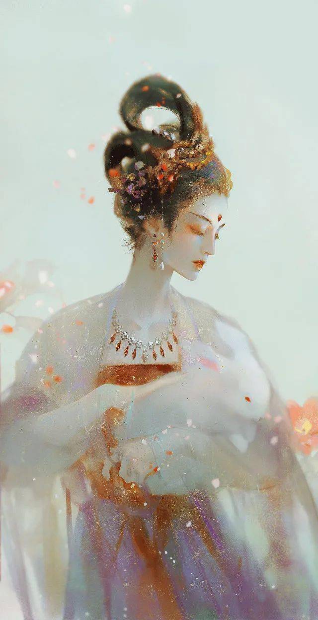 古风插画绝美神仙古风美人如玉剑如虹