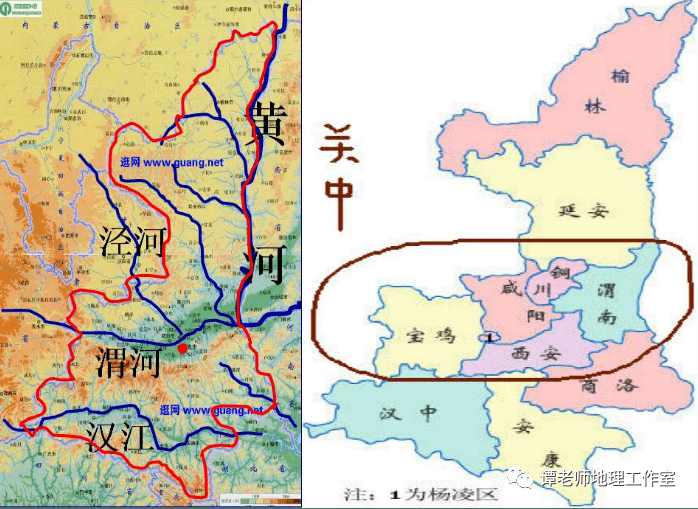 渭河在地图上的位置图片