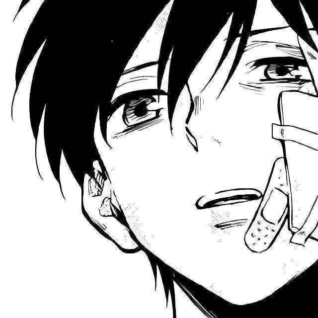 动漫头像 | 满屏の男女生黑白漫画风动漫头像,值得保存!