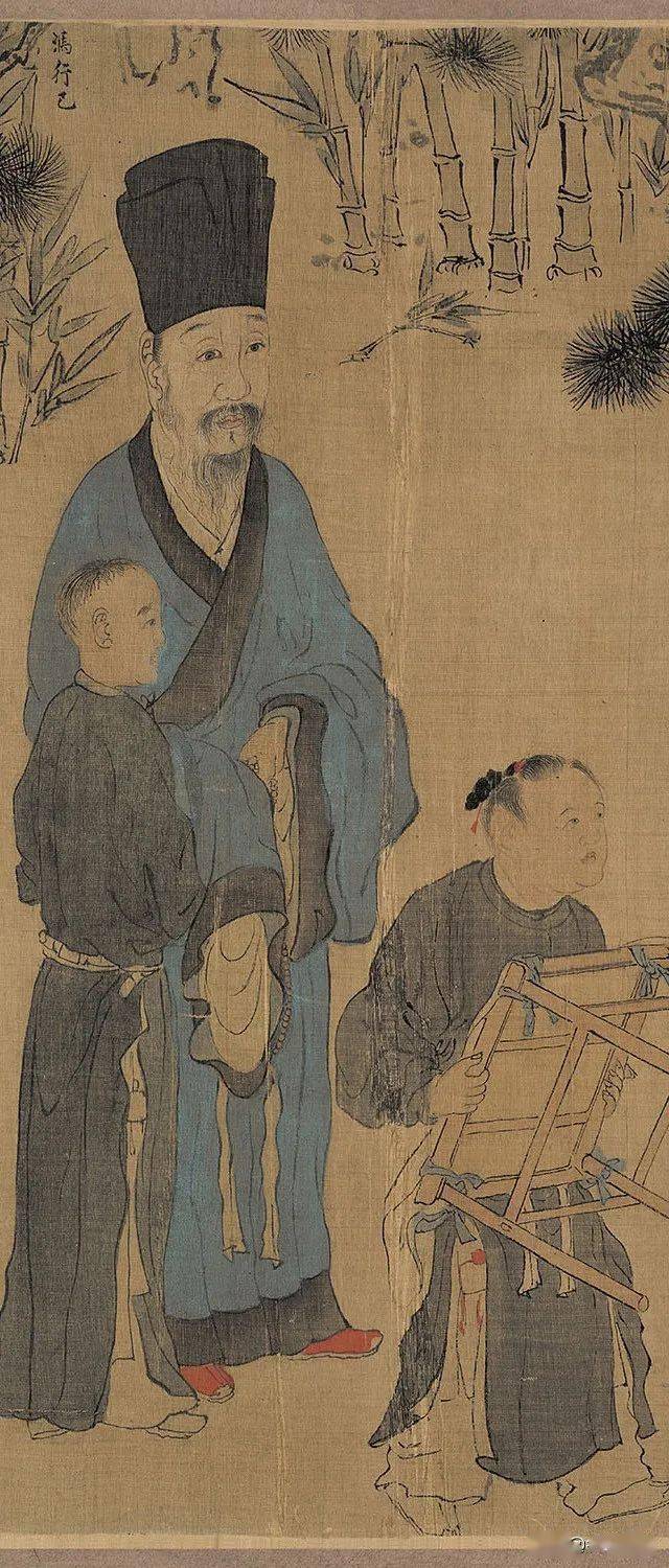 明朝佚名画家 人物长卷《耆英胜会图》,栩栩如生