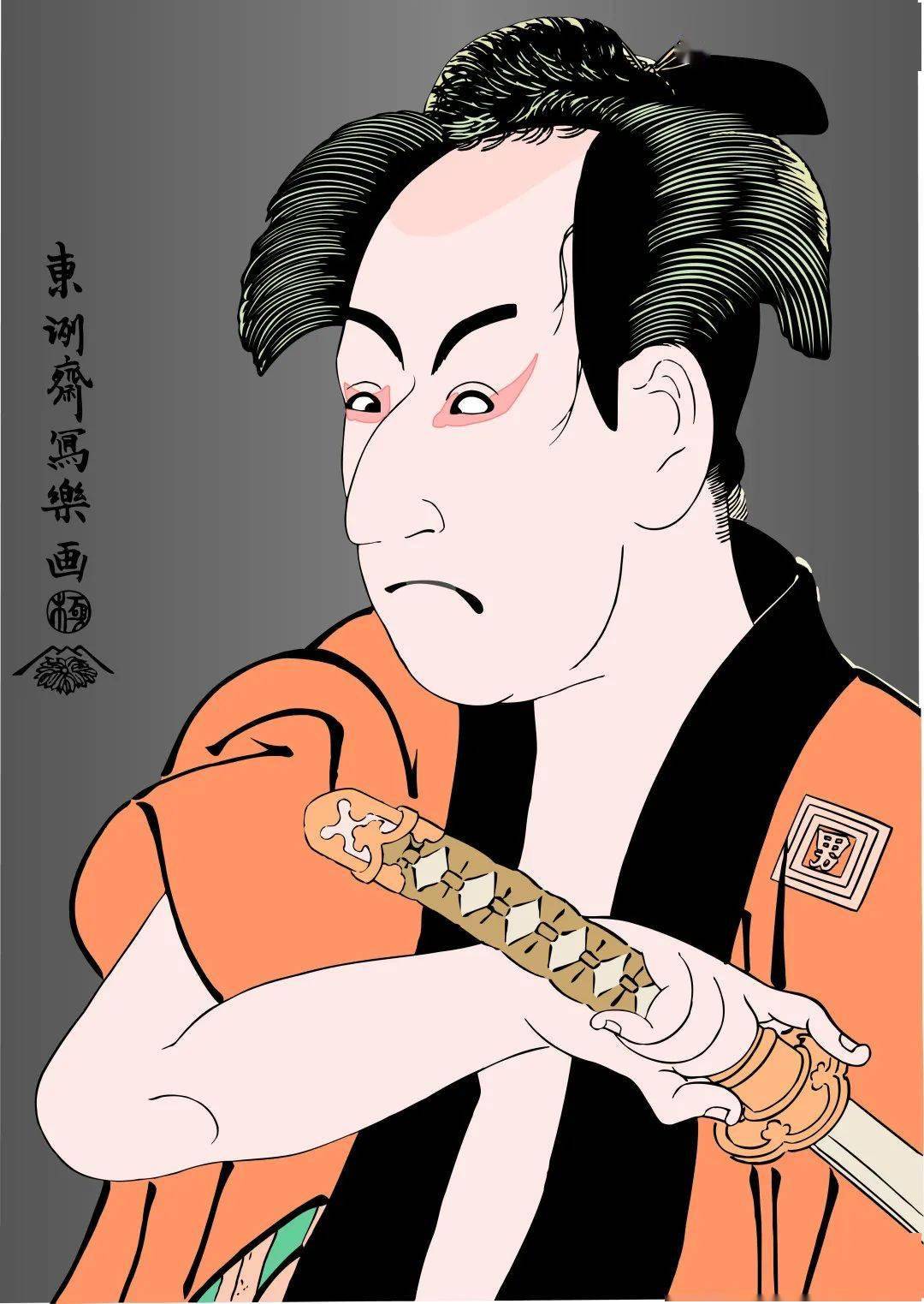 (附经典日本素材ai文件 )_浮世绘