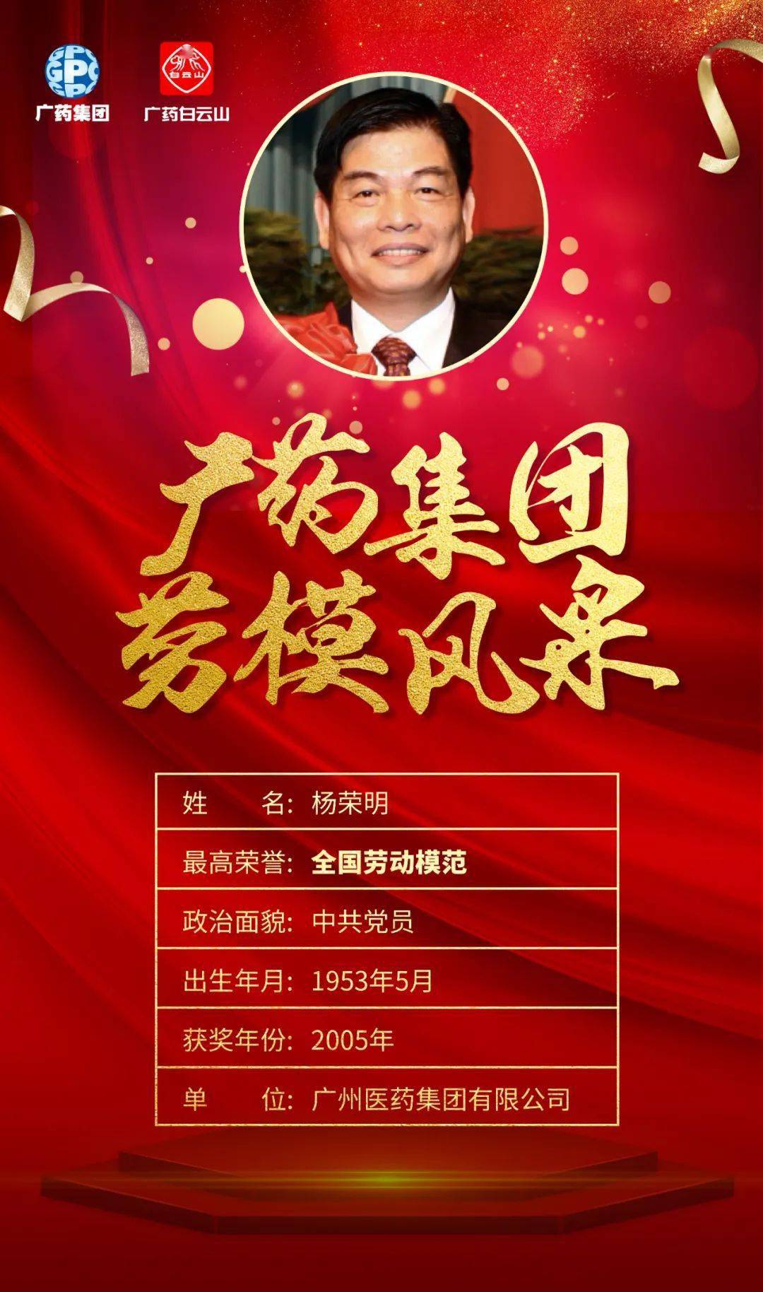 看这些全国劳动模范都来自广药集团