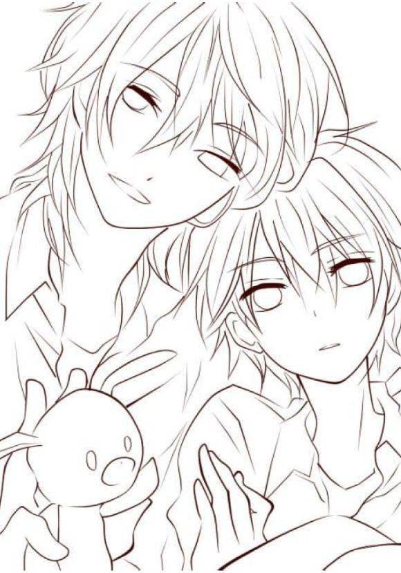 黑白线稿闺蜜mm线稿素材临摹练习画起来