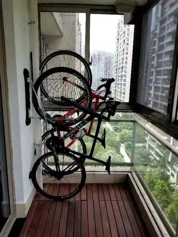 接着看看车友都是如何在家摆放自行车的67