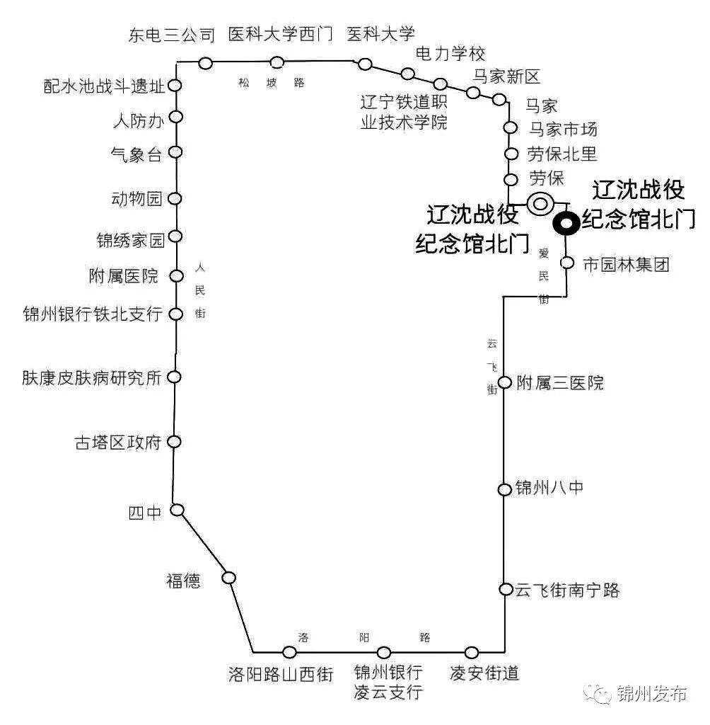 锦州113路公交车路线图图片