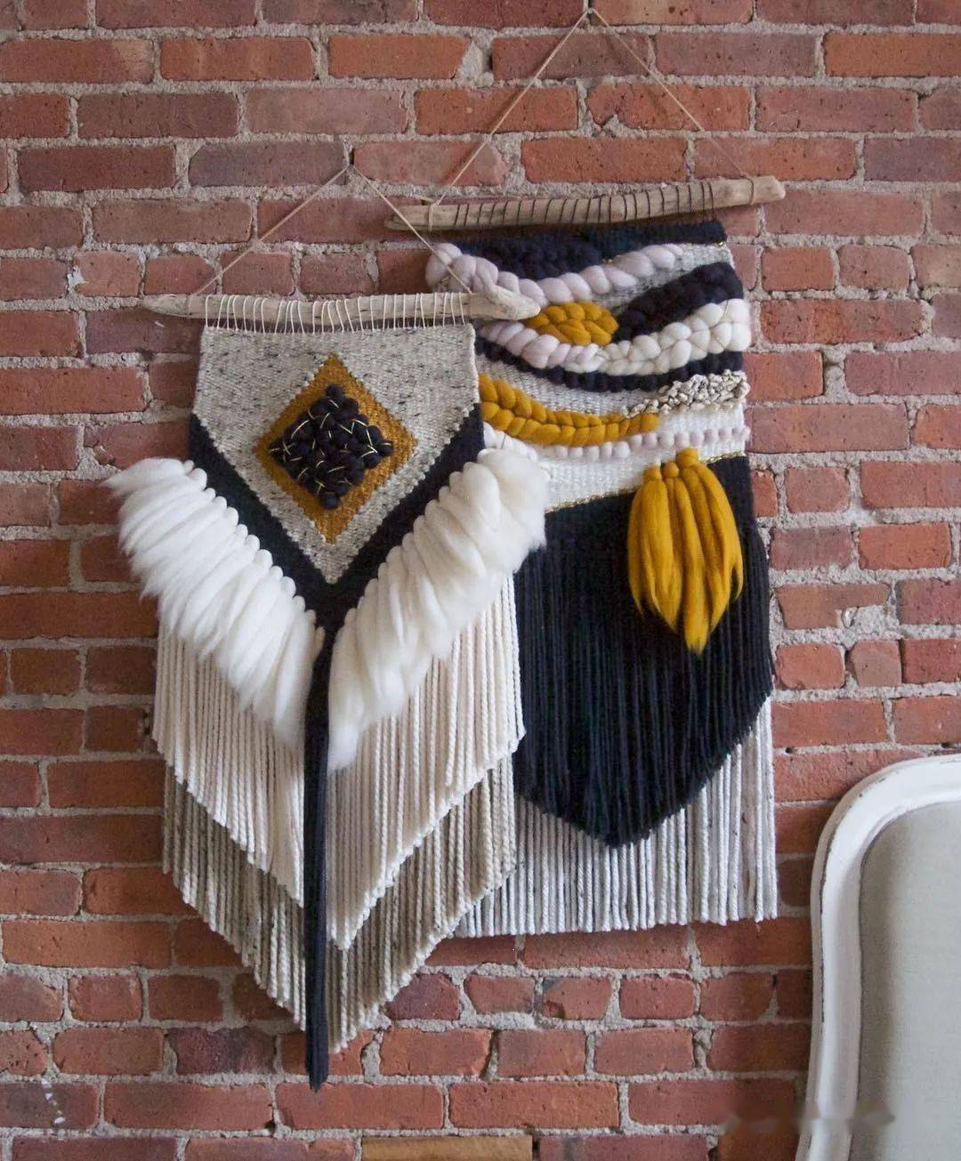 一块纸板自制的织布机竟让挂毯火了起来谁见谁喜欢附教程