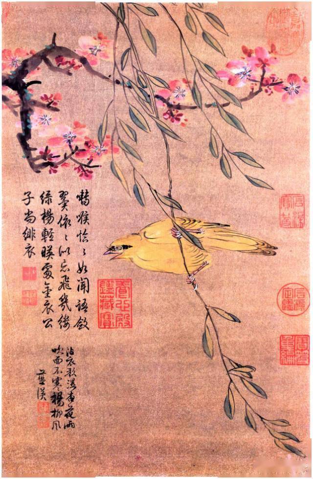 明代名家蓝瑛花鸟册页欣赏