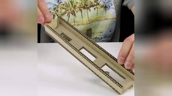 手工diy用硬纸板制作很有创意的硬币收纳盒