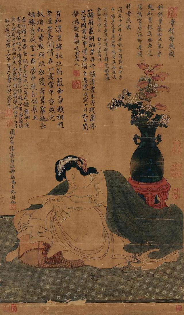 陈洪绶笔下有故事的仕女画