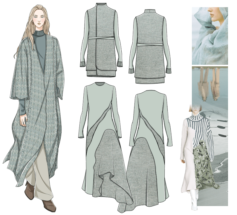 2122年秋冬羊绒针织服装流行趋势第一系列趋下不争