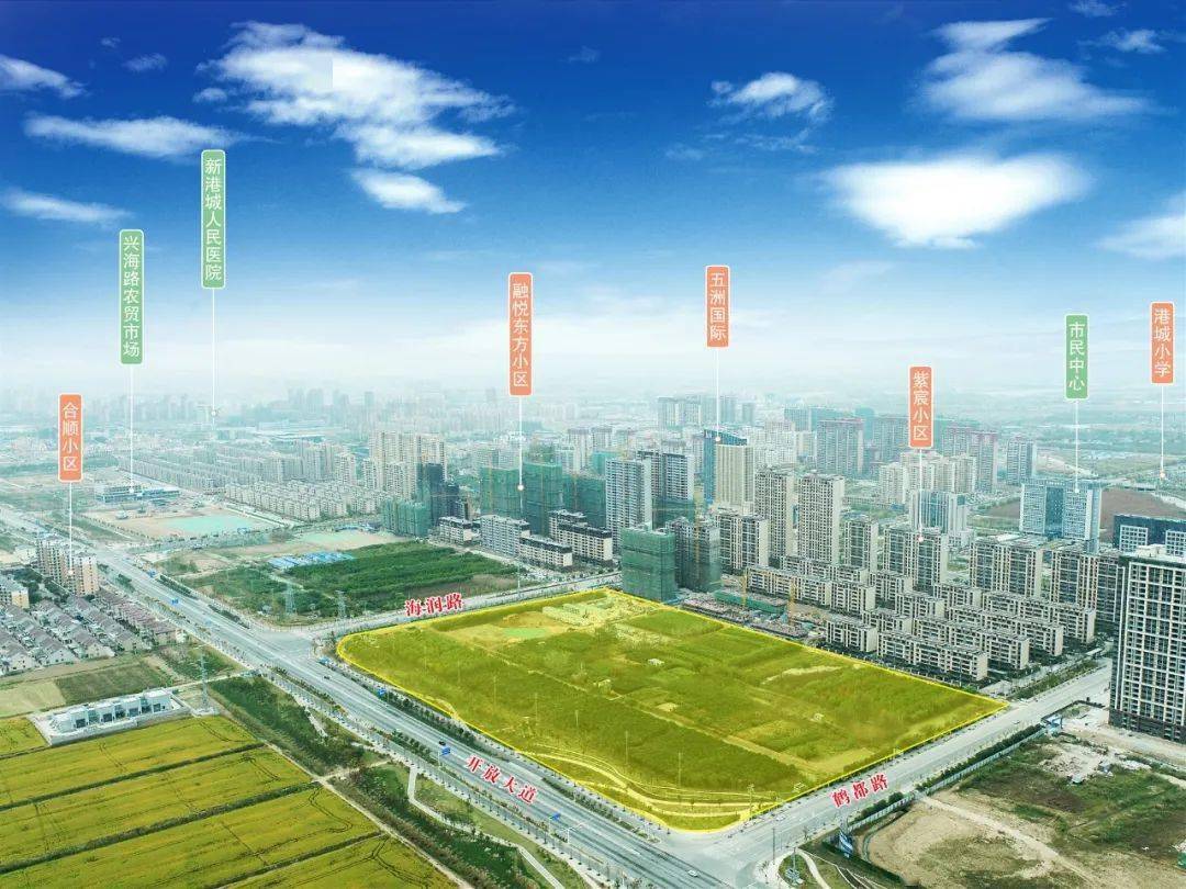 射阳新城区两宗优质涉宅地块重磅亮相总占地面积1841亩