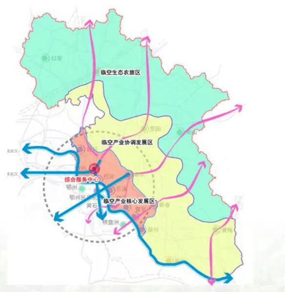 黄冈临空经济区规划图图片