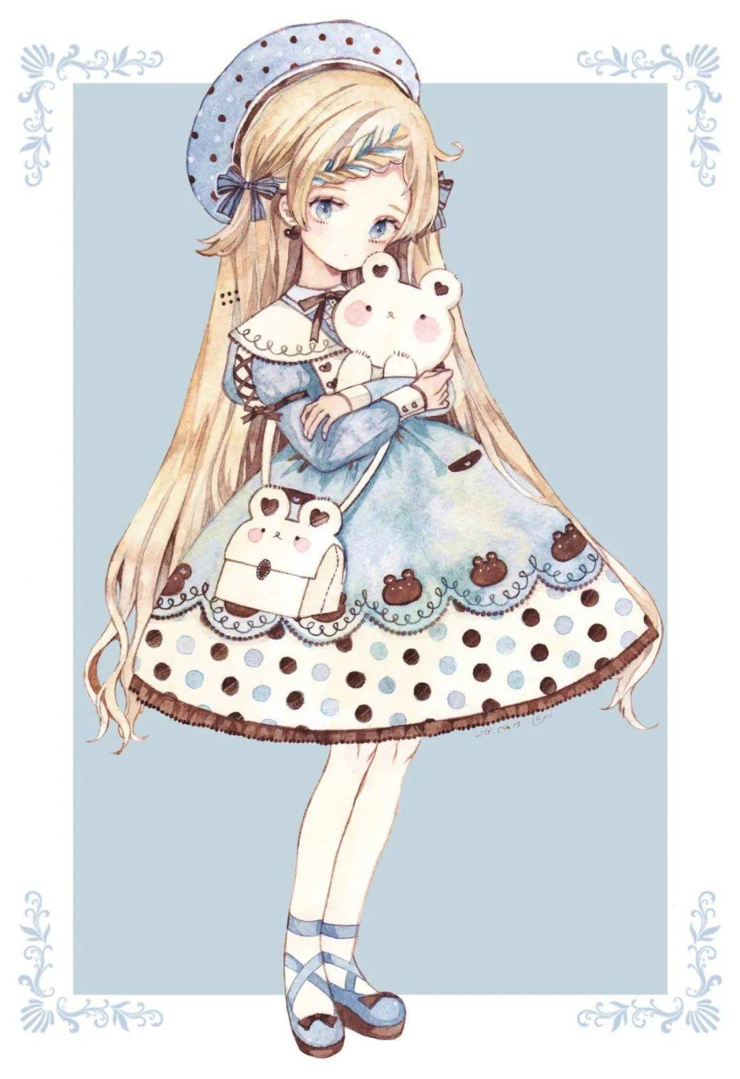 马克笔插画|日系二次元画风动漫少女合集