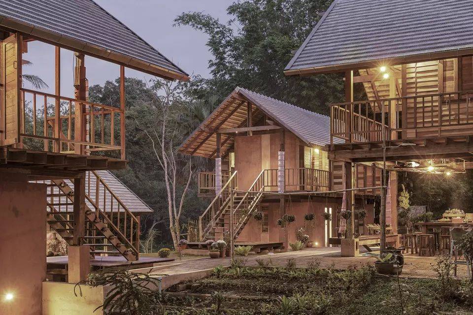 稻田里的生态民宿用传统工艺打造最美的农场民宿