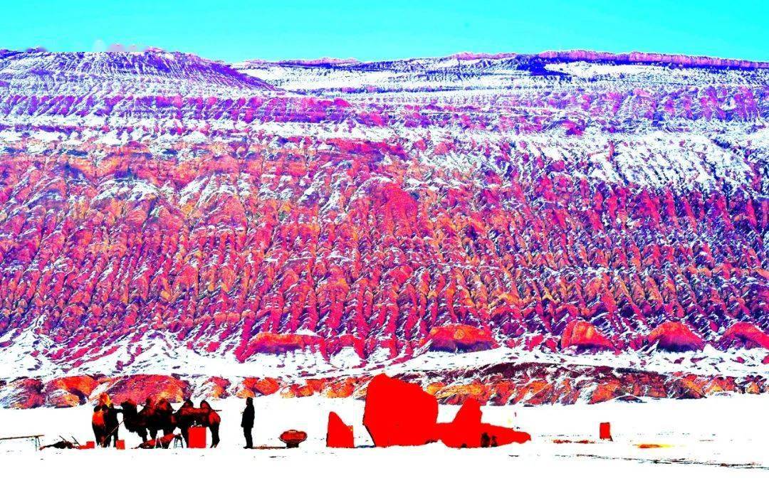 诗配图||晓织 雪落火焰山