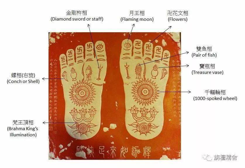 玄奘法师造的佛足印