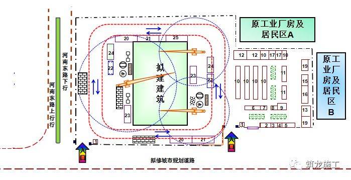 建築人施工現場平面佈置圖如何做一步一步教會你