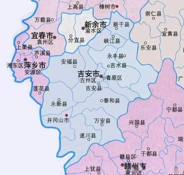 吉安13区县人口一览安福4225万人口排在