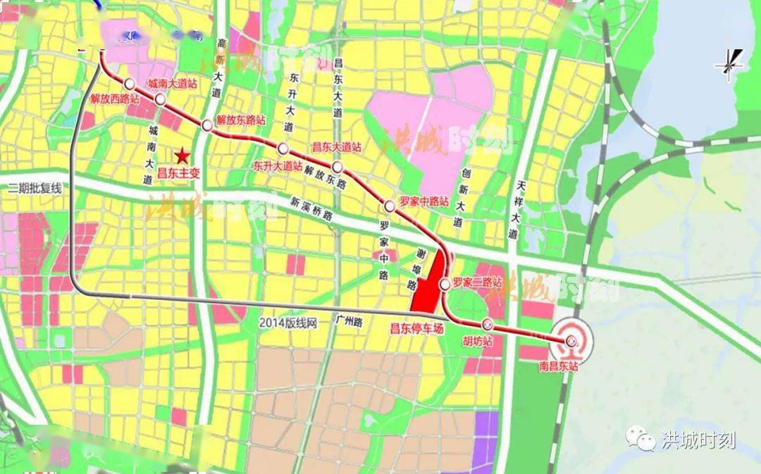 南昌地鐵1號線東延最新詳細規劃出爐2號線東延沿線站點啟動tod研究