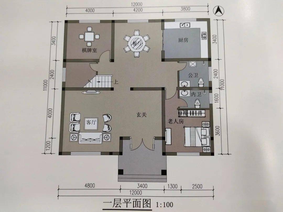 19万建双层田园风别墅