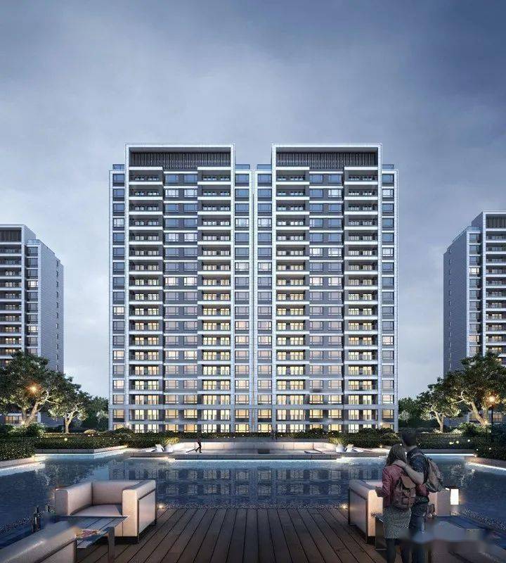 2020年效果图整理现代典雅风格洋房小高层