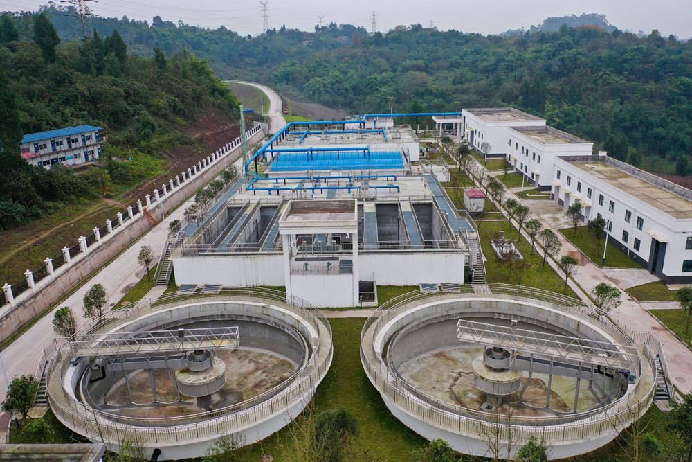 四川广安万吨污水处理厂竣工