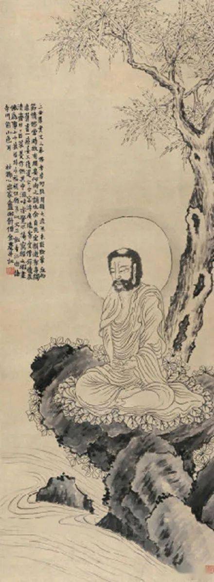 金农画佛已近暮年,于此道自视颇高,曾言:"余画诸