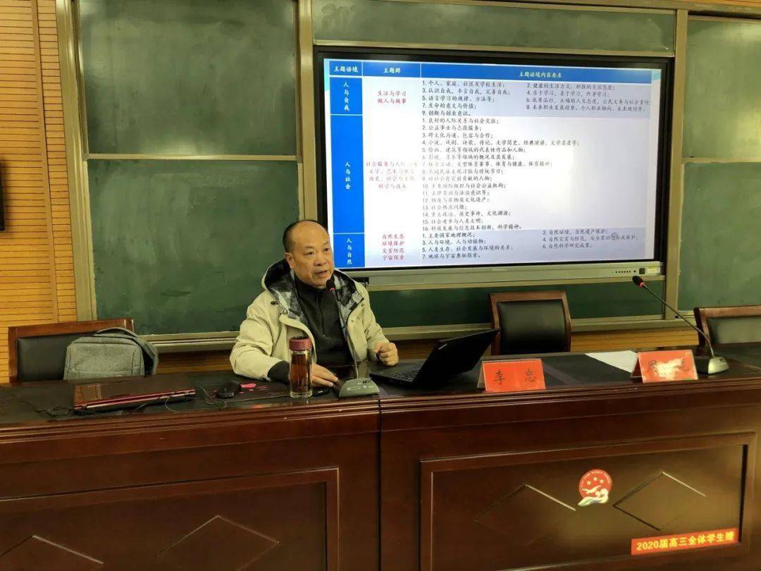 南通市外语学科基地专家李忠老师应邀到我校举办专题讲座