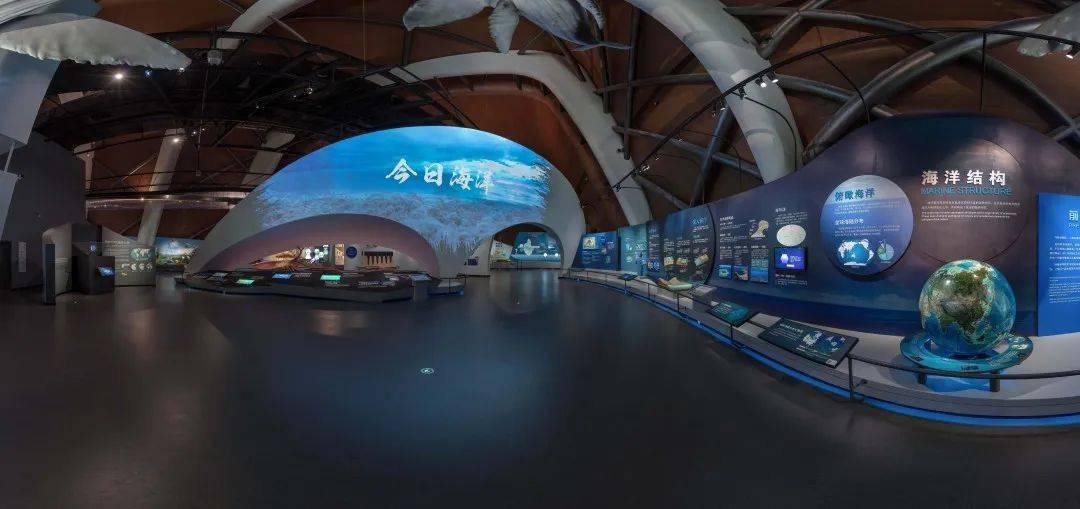 國家海洋博物館今日海洋展廳國家海洋博物館的今日海洋展廳中向大家