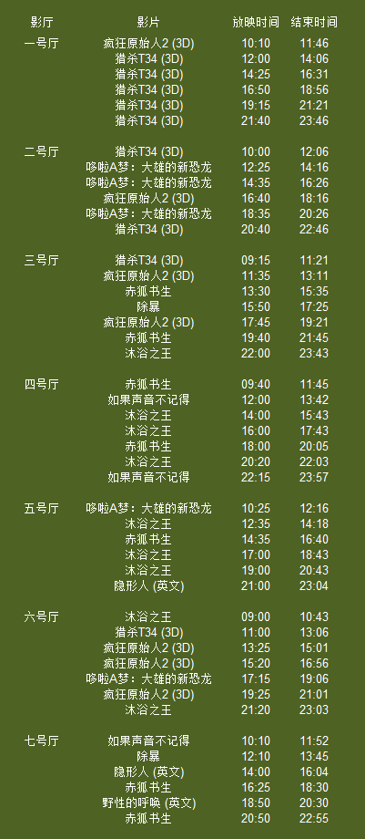 12月13日影讯