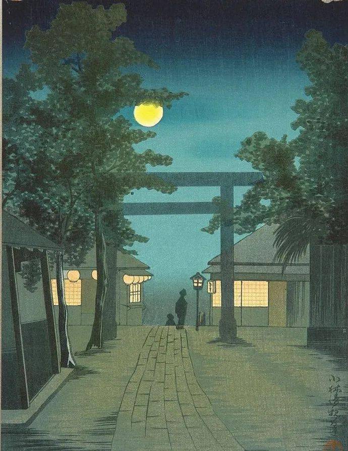 他把油画的光影艺术带到了浮世绘之中,形成了特有的光线画.