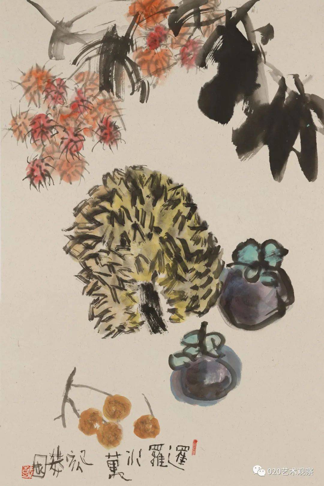 郭莽园是广东美术界的骄傲关河一望郭莽园作品展亮相佛山