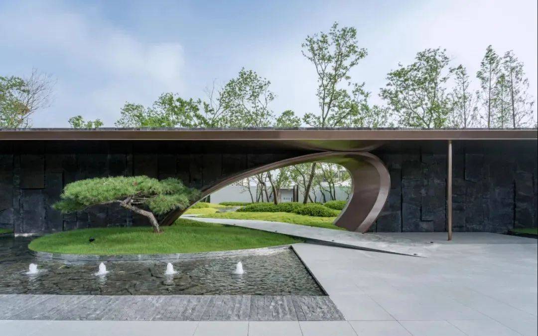 入口水景的n1种处理方法