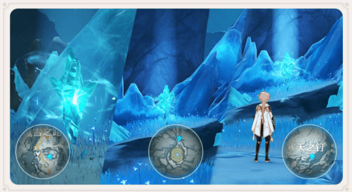 原神雪山只有一个秘境冰套水套放在一起水套不是真元素套