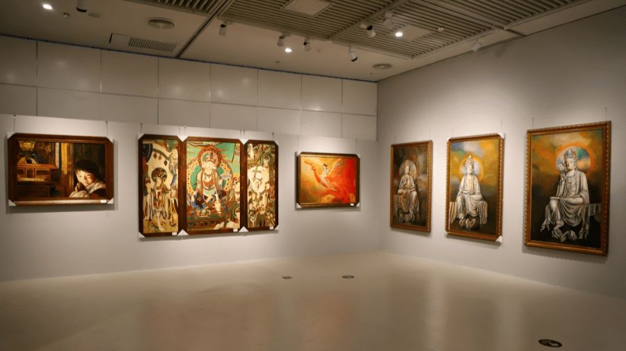 到南宁博物馆一起感受艺术文化熏陶领略释禅油画石窟展之美