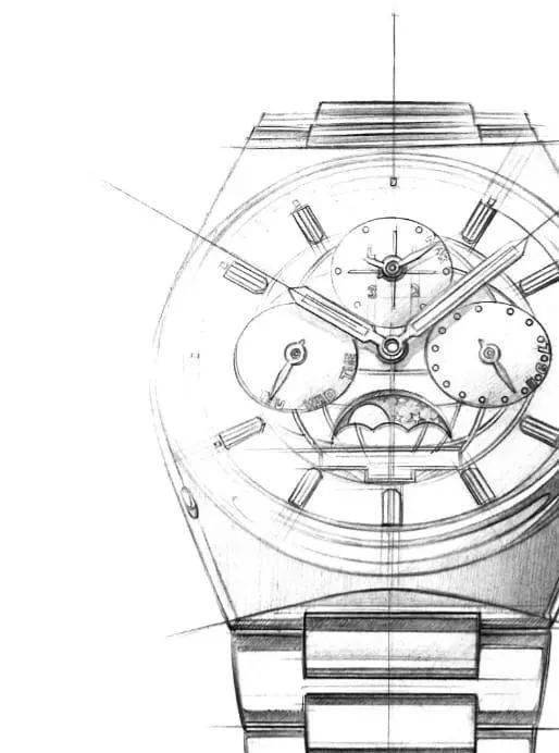 手表设计图手稿素描图片