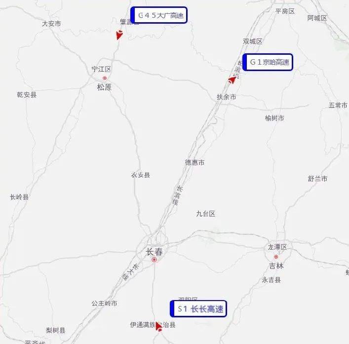 节日期间,吉林省出程易拥堵缓行的高速主要是g45大广高速,g11鹤大高速