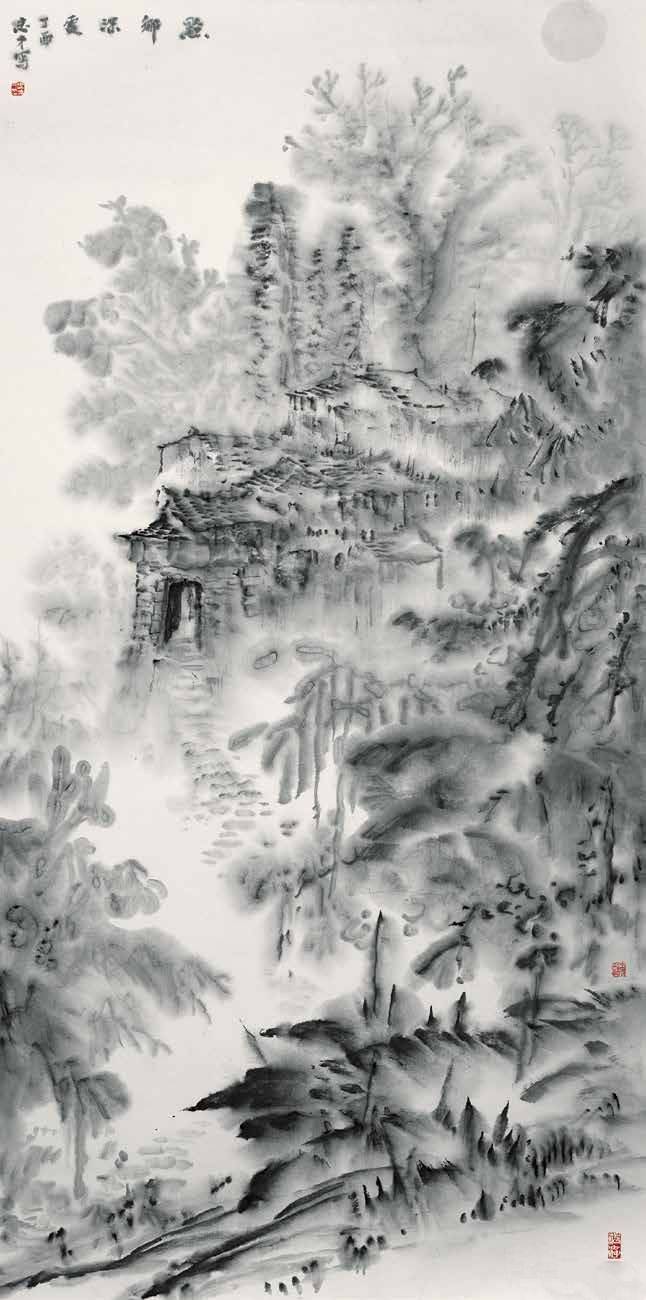 日前,中国山水画界有代表性的画家王忠才,詹志峰的个展在深圳市新世界