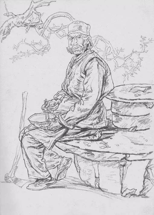 西安美术学院院长杨晓阳速写作品欣赏