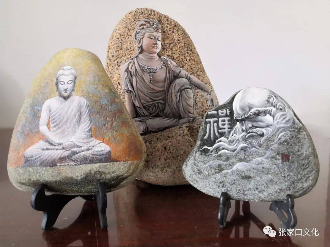 张家口市市级非遗传承人陈智旺石头雕画作品选登