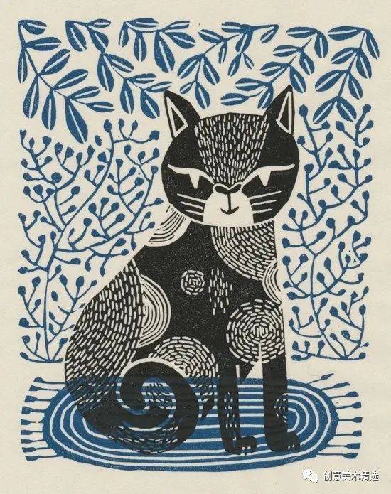 素材分享15张可爱的版画创意美术作品