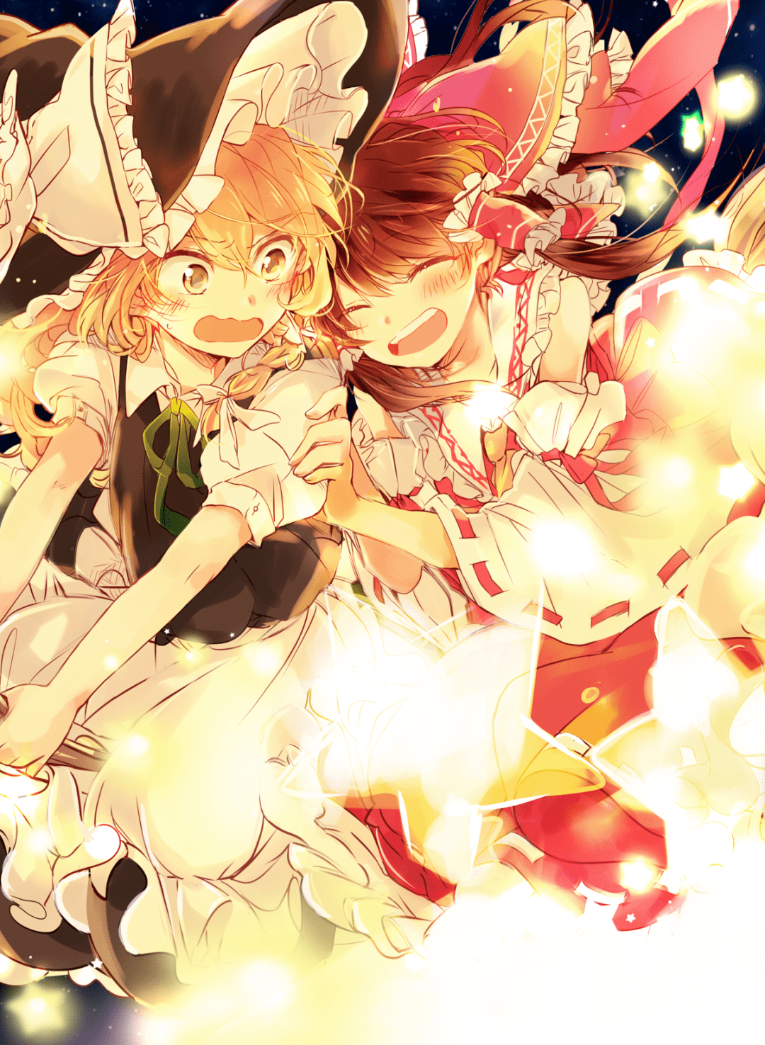 动漫人物壁纸 ·博丽灵梦x雾雨魔理沙