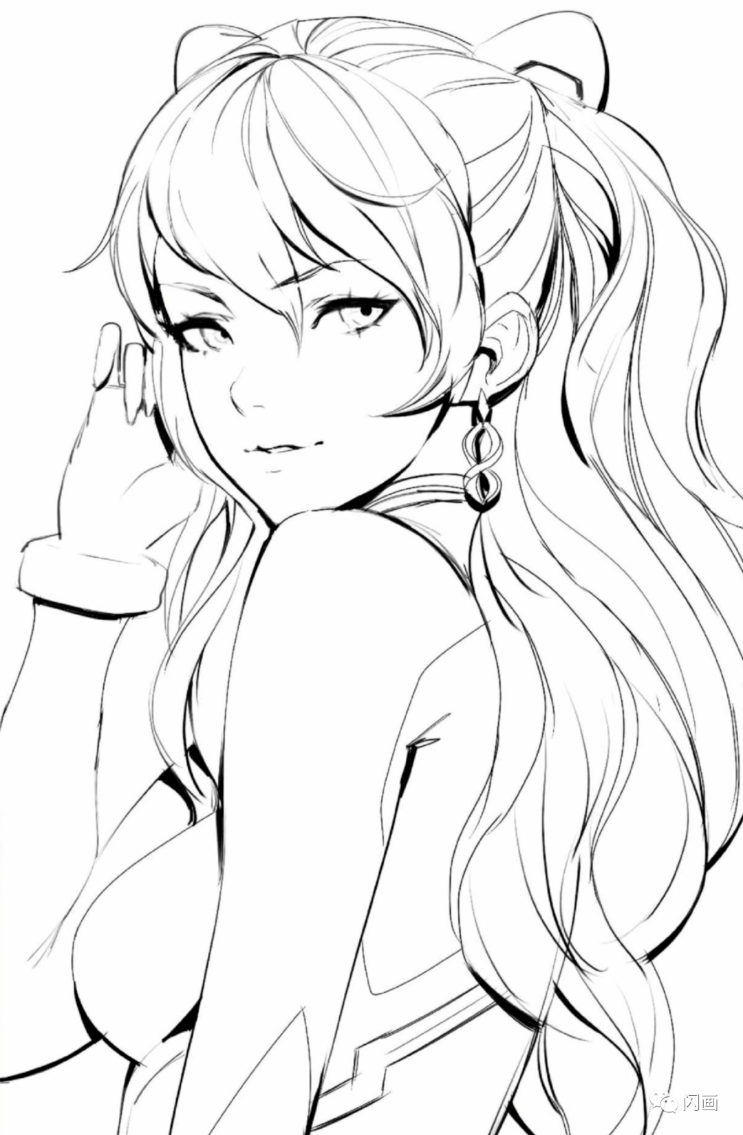 《新世纪福音战士》明日香ipad绘画教程!_线条