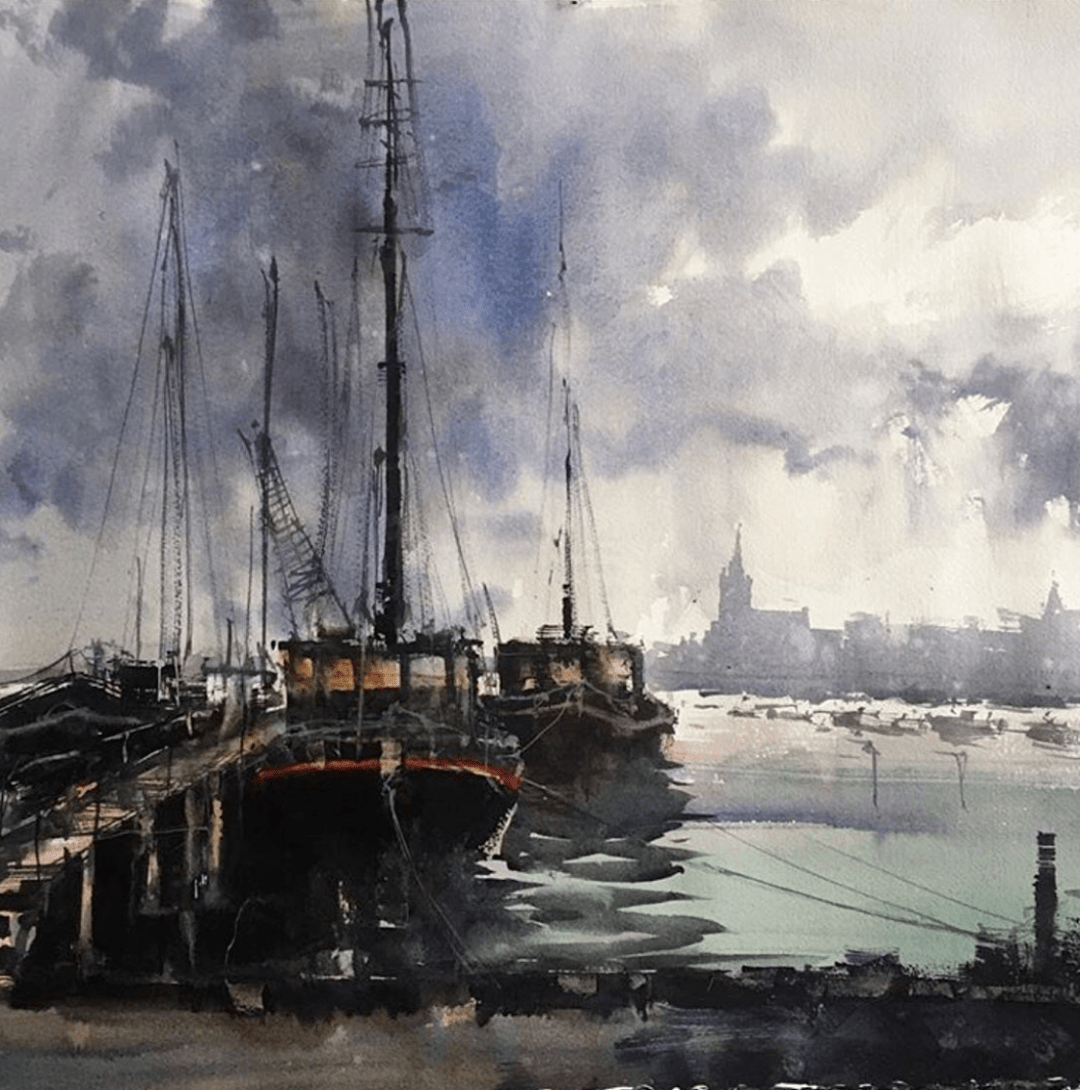 澳大利亚水彩画家赫尔曼佩克尔作品欣赏