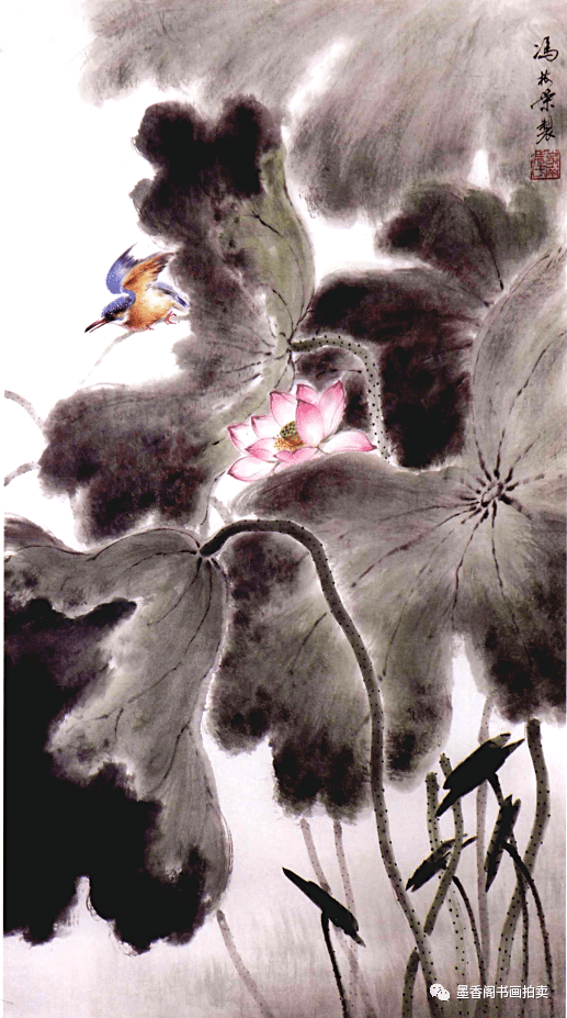 应景荷花画法简析
