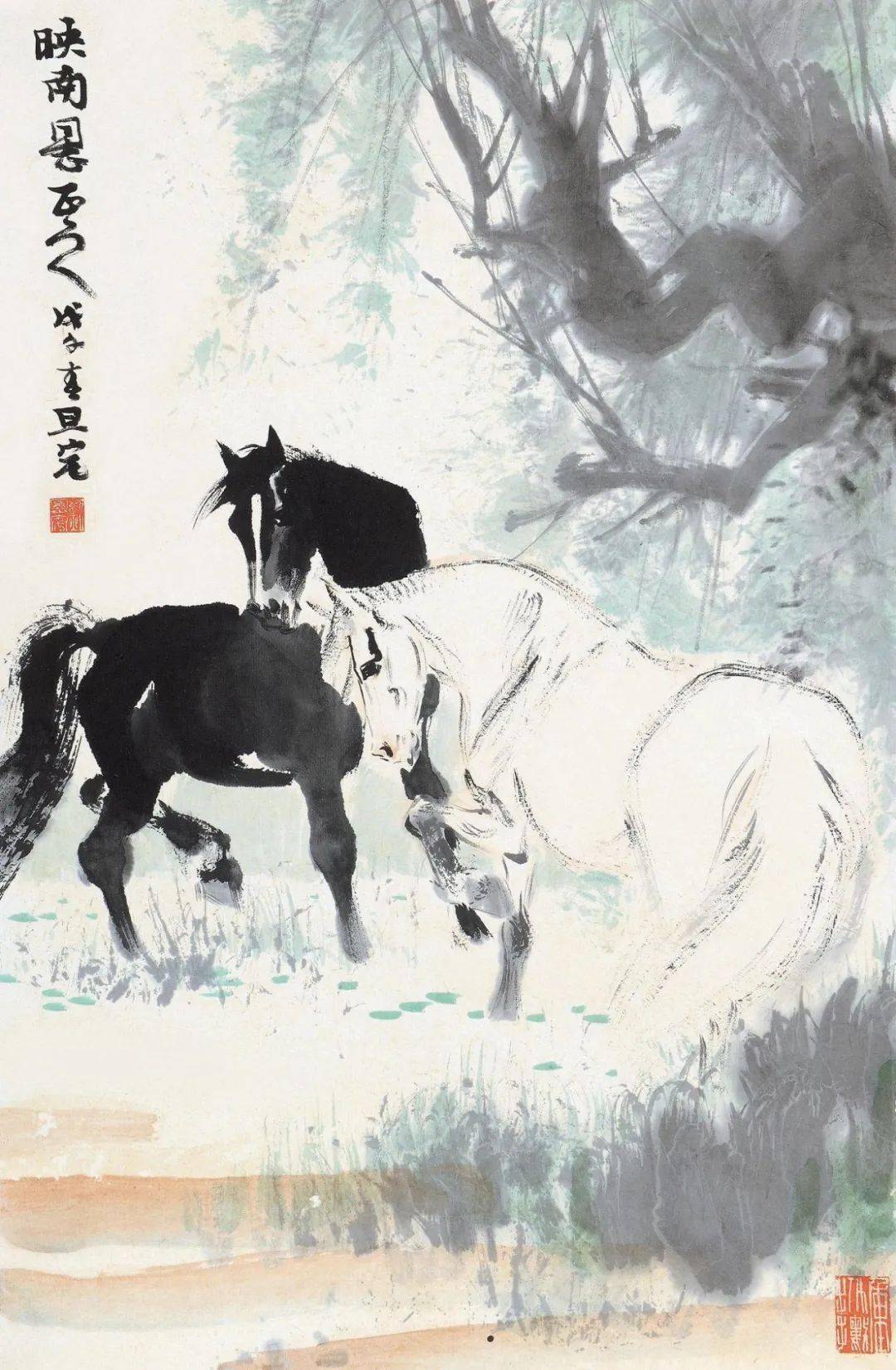 刘旦宅画马,神形兼备!