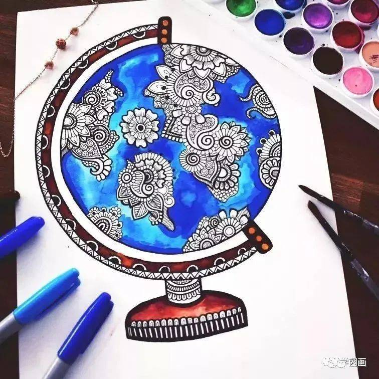 给禅绕画点颜色看看