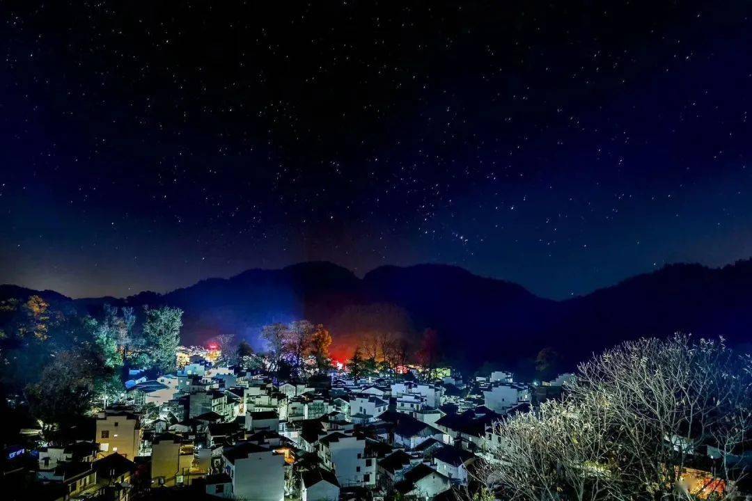 普通农村夜景高清图片图片