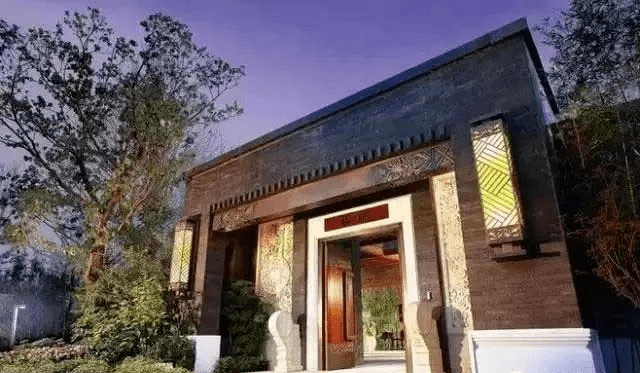 土豪家的大门必有石无石材不豪宅