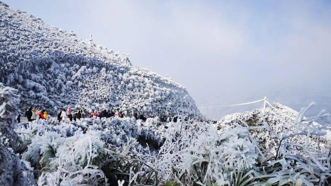 雲端的詩情畫意,網紅打卡點--雲冰山旅遊區位於藍山縣南風坳區域,主要